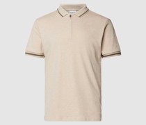 Slim Fit Poloshirt mit Label-Detail Modell 'TOULOUSE'