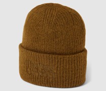 Beanie mit Label-Stitching