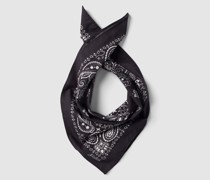 Schal mit Label-Print Modell 'FOULARD'