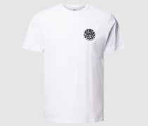 Standard Fit T-Shirt mit Label-Print Modell 'WETTIE ICON'