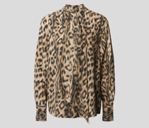 Schluppenbluse in Animal-Optik