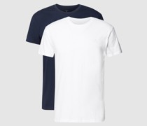 T-Shirt mit Label-Print im 2er-Pack