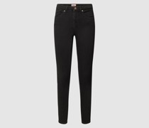 Skinny Fit Jeans mit Label-Patch Modell 'POWER'