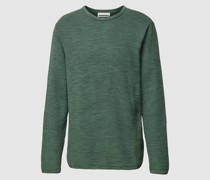 Strickpullover mit Rundhalsausschnitt Modell 'TOLAA'