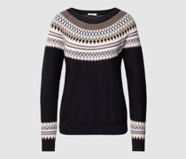 Strickpullover mit Zickzack-Muster