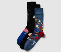 Socken im 3er-Pack Modell '3-Pack Outer Space Socks'