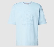 T-Shirt mit Label-Stitching