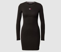 Sweatkleid in Ripp-Optik