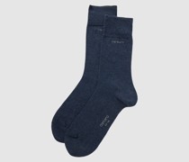 Socken in melierter Optik im 2er-Pack