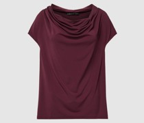 Blusenshirt mit Wasserfall-Ausschnitt