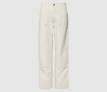 Hose mit Label-Patch Modell 'DOUBLE KNEE'
