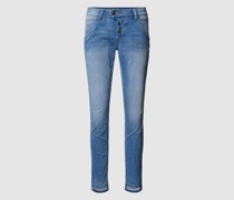 Slim Fit Jeans mit verkürztem Schnitt Modell 'MANIE'