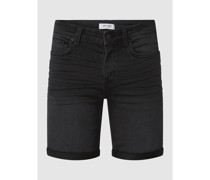 Regular Fit Jeansshorts mit Stretch-Anteil Modell 'Ply'