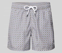 Badehose mit Allover-Muster