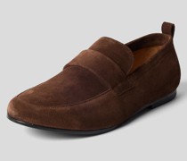 Penny-Loafer aus Veloursleder