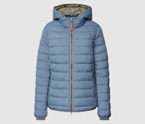 Steppjacke mit Label-Details