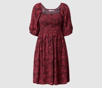 Kleid mit Allover-Muster Modell 'Rosy'