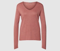 trickpullover mit Strukturmuster