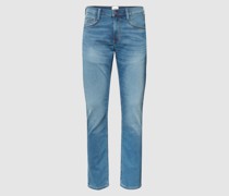 Jeans mit Label-Patch Modell 'OREGON'