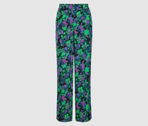 Stoffhose mit floralem Muster Modell 'LICCO'