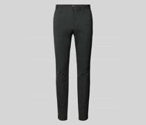 Tapered Fit Stoffhose mit Glencheck-Muster Modell 'MARK'