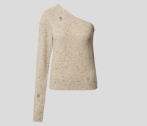 Pullover im One-Shoulder-Look