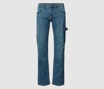 Straight Leg Fit Jeans mit Label-Patch Modell 'Carpenter'