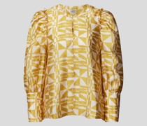 Bluse mit Allover-Muster