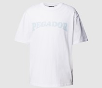Oversized T-Shirt mit Label-Print Modell 'BRIGGS'