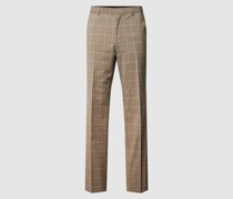 Anzughose mit Tartan-Karo Modell 'Leon'