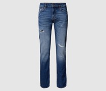 Jeans mit Label-Detail Modell 'Delaware'