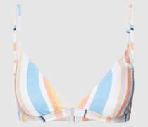 Bikini-Oberteil mit Allover-Muster Modell 'BEACH CLASSICS'