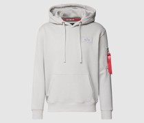 Hoodie mit Label-Applikation Modell 'X-FIT'