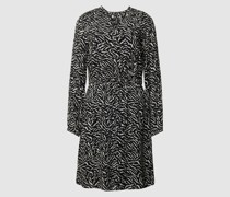 Knielanges Kleid mit Allover-Muster