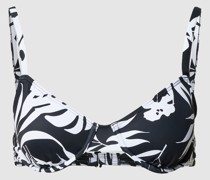 Bikini-Oberteil mit Allover-Muster Modell 'ROXY LOVE THE OCEANA'