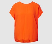 Blusenshirt aus reiner Viskose mit Kellerfalte