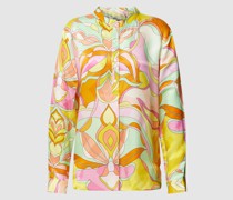 Seidenbluse mit Allover-Muster Modell 'Janice New'