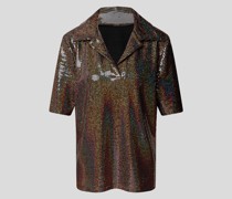 Blusenshirt in Glitzer-Optik
