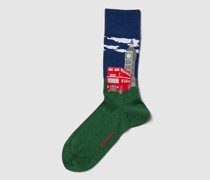 Socken mit Label-Stitching