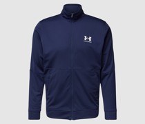 Trainingsjacke mit Label-Print Modell 'PIQUE TRACK JACKET'