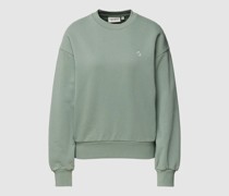 Sweatshirt mit Label-Details