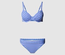 Bikini-Set mit Streifenmuster