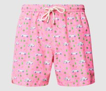 Badehose mit Allover-Print Modell 'FANTASY'