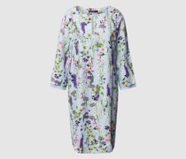 Knielanges Kleid mit floralem Allover-Print