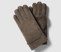 Handschuhe mit Label-Detail