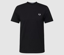 T-Shirt mit Rundhalsausschnitt und Logo-Stitching