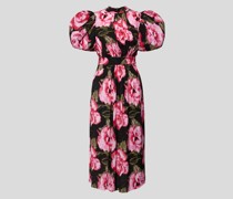 Midikleid mit Puffärmeln