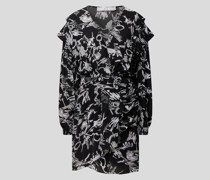Knielanges Kleid mit Allover-Muster