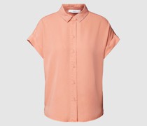 Bluse aus Viskose-Mix mit Hemdblusenkragen