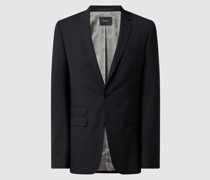Extra Slim Fit 2-Knopf-Sakko mit Schurwoll-Anteil